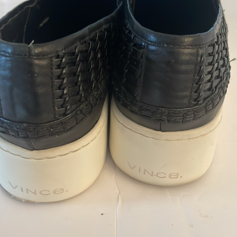 Vince Black Slip-On Platform slip on women’s Sneakers in size 10 medium - Picture 4 of 7